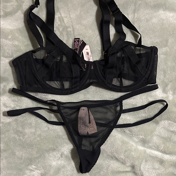 Victoria's Secret Other - Victoria's Secret Black Sheer Set